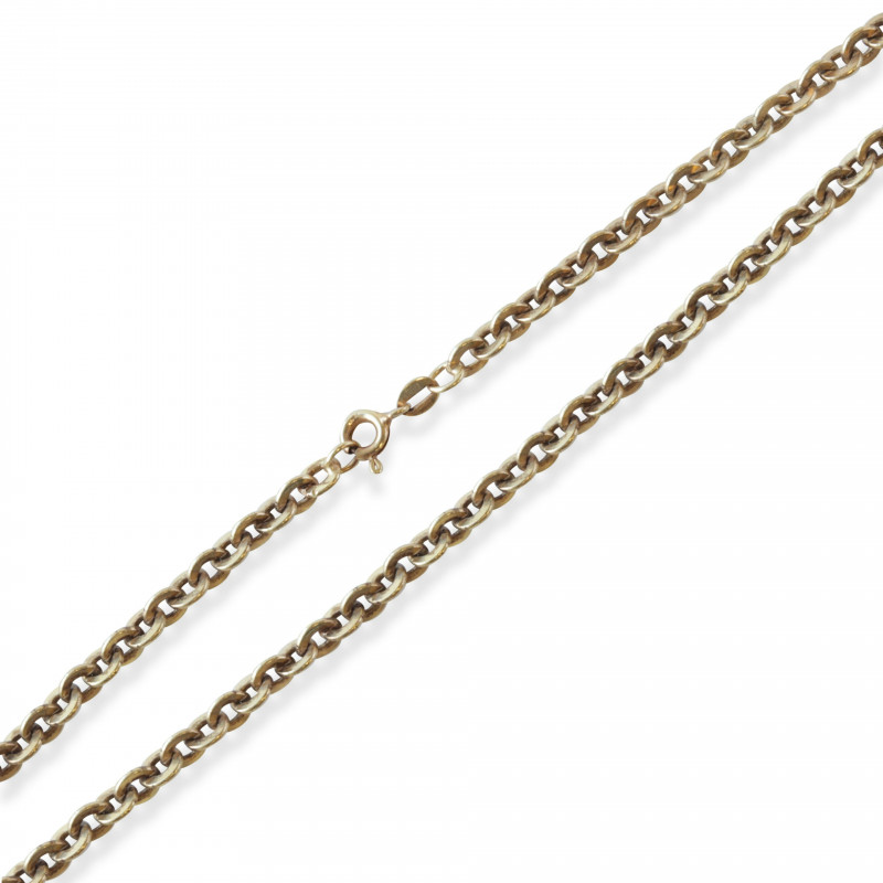 14k Yellow Gold Cascade Link Chain Necklace
