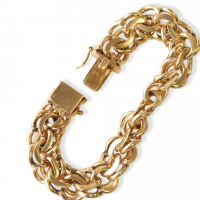 14k Gold Prince of Wales Link Bracelet
