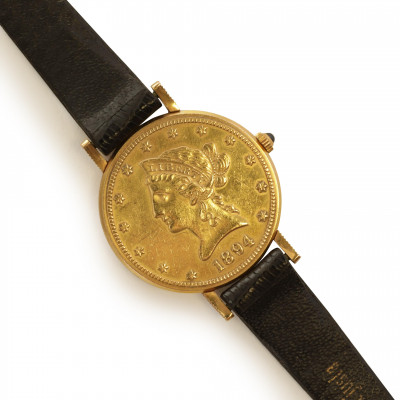 1894 Coronet Head Gold 10 Coin Corum Watch