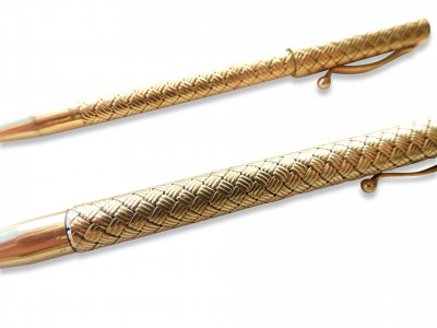 Tiffany Co 14k Gold Pen and Pencil Set