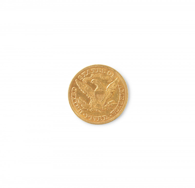 1880 Liberty Head 5 Gold Coin