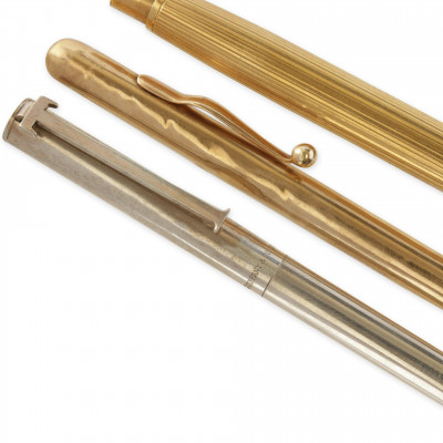 Tiffany Co Pen and Pencils Sterling Gold