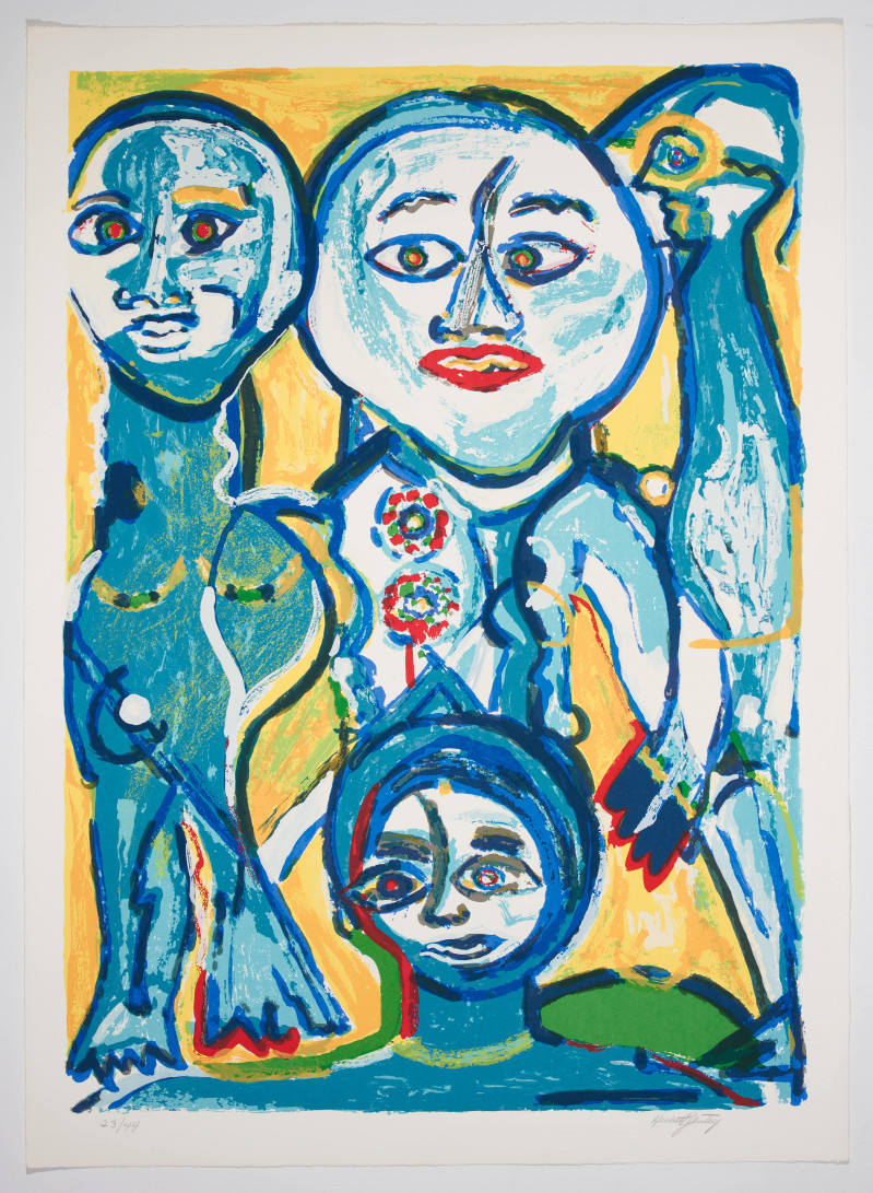Herbert Gentry - Untitled (Blue Faces)