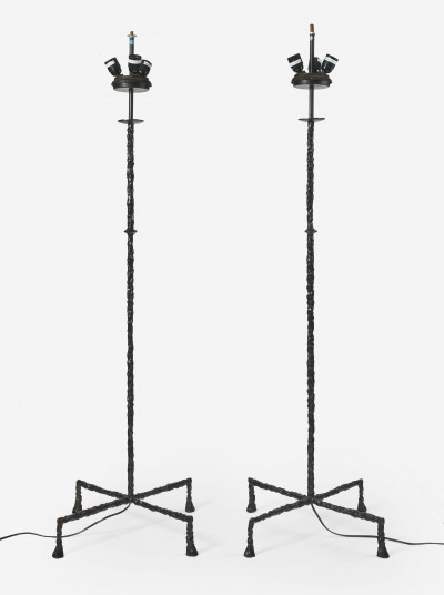 Image for Lot in the style of Alberto Giacometti - Pair of floor lamps