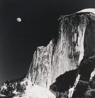 Ansel Adams - Moon &amp; Half Dome