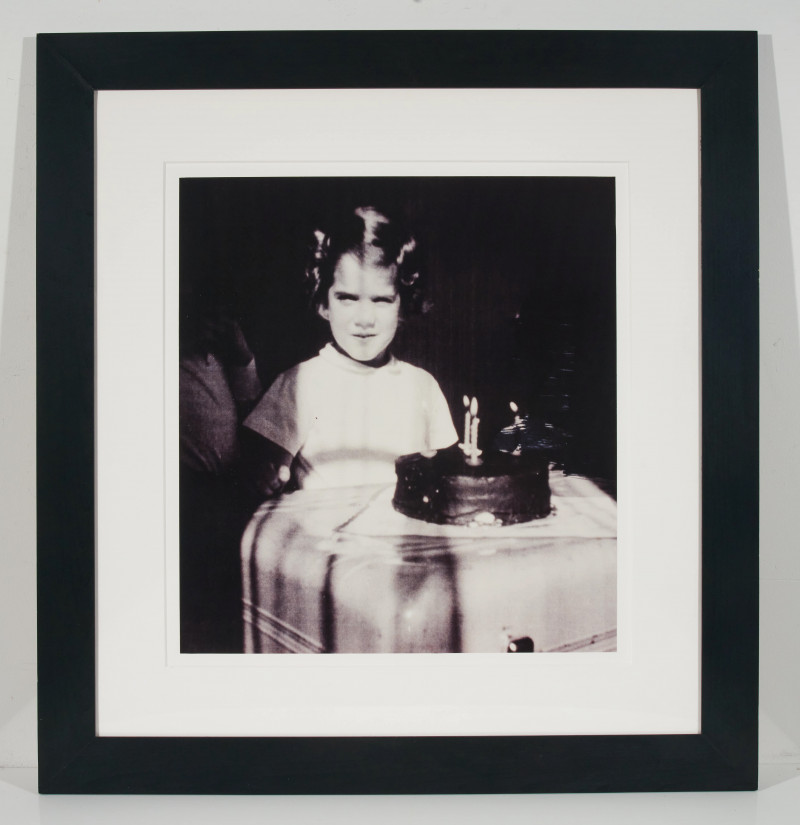 Unknown Artist - Untitled (Girl with birthday cake)