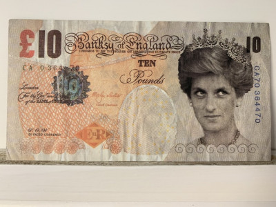 Image for Lot After Banksy DiFaced Tenner