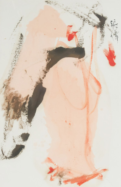 Image for Lot Zhang Wei - Untitled (Red and Black)