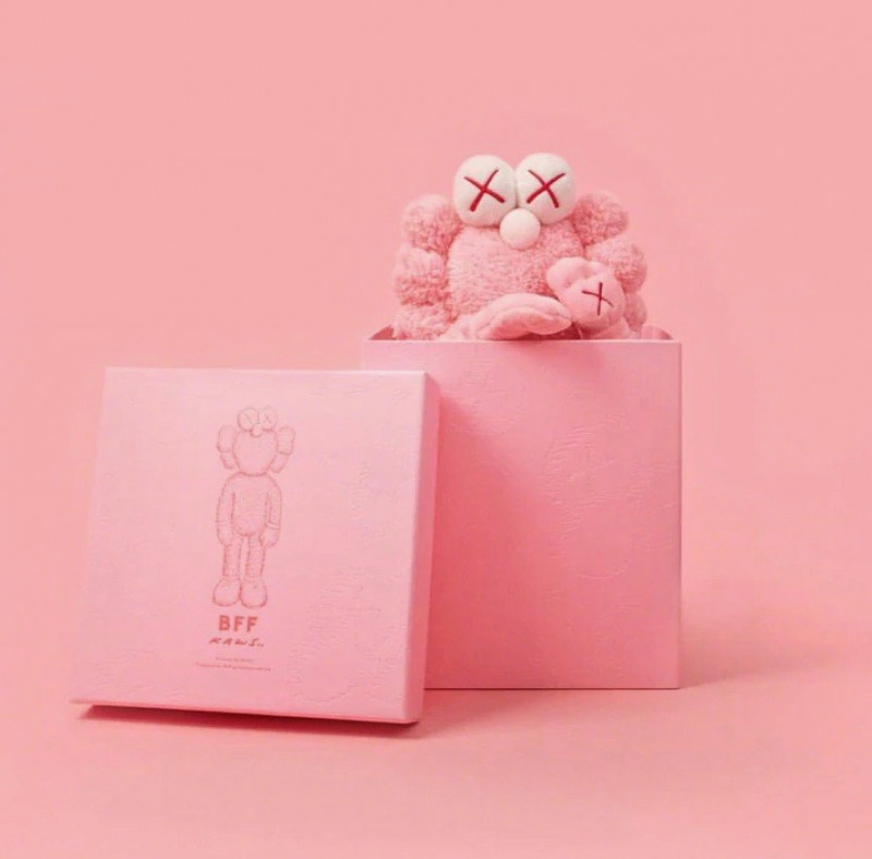 KAWS BFF Plush Doll (AP) (Pink)