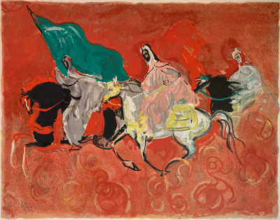 Image for Lot Hassan el Glaoui (1924-2018) - Untitled ("Horsemen")