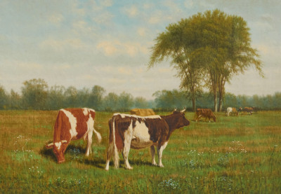 Image for Lot Clinton Loveridge - Untitled (Cows at pasture)