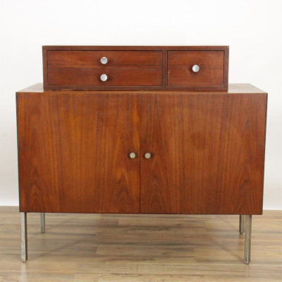 Image for Lot Paired MCM Teak Cabinets Base and Wall Mount