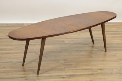 Image for Lot Danish Modern Long Oval Coffee Table