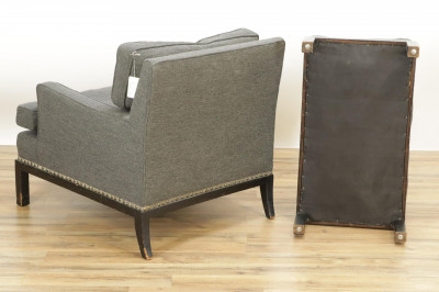 Tommi Parzinger Lounge Chair Ottoman