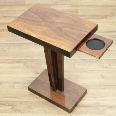 Art Deco Parcel Ebonized Rosewood Side Table