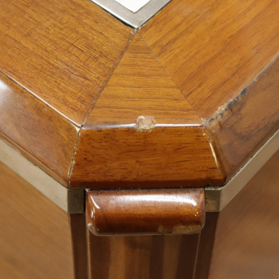 Art Deco Nickel/Bronze Mounted Desk c 1930
