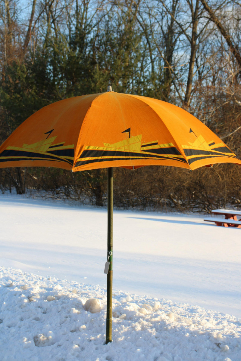 Art Deco Beach Umbrella