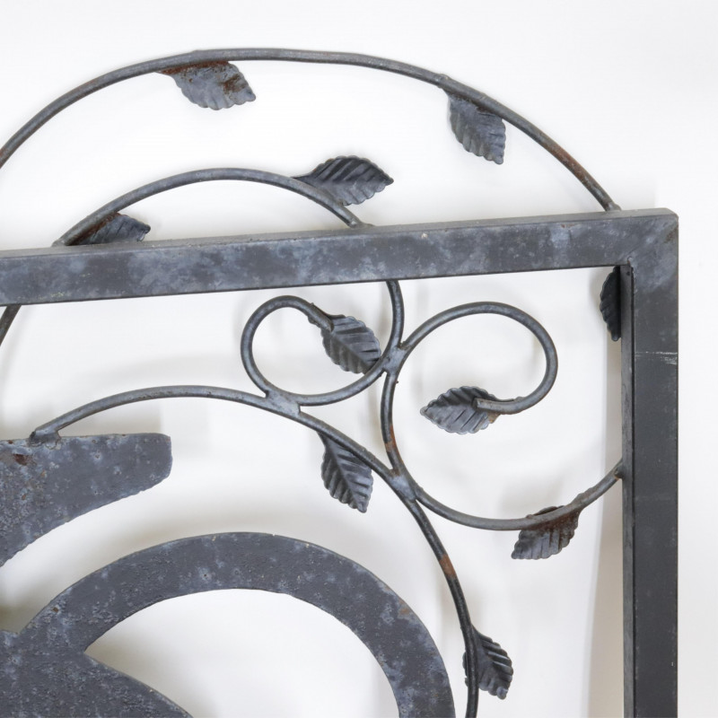 Urn and Vine Forged Iron Fireplace screen