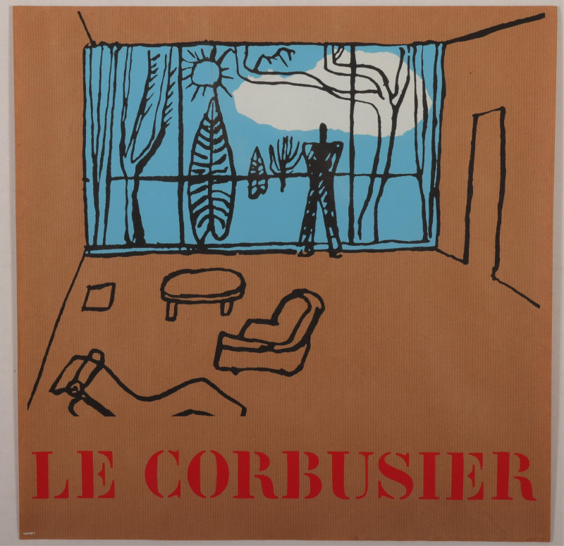 After Le Corbusier 1966 Exhibition Poster Litho