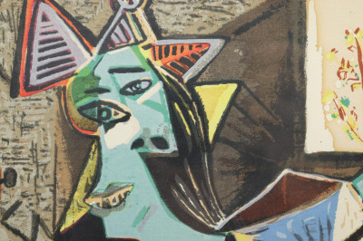 Pablo Picasso Femme un divan serigraph