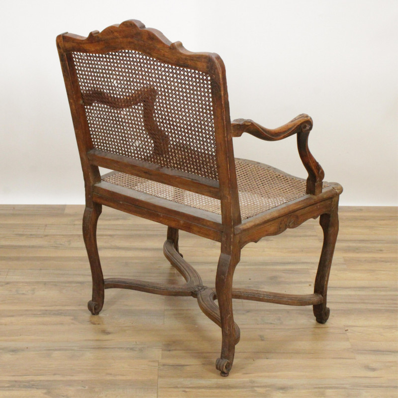 Regence Carved Beechwood Fauteuil 18th C