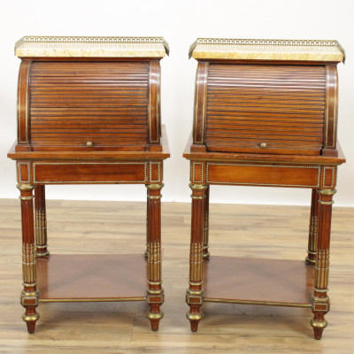 Image for Lot Pair of Louis XVI Style Table de Nuit Late 19th C