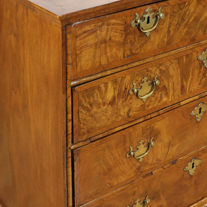 George II Inlaid Chest of Drawers Mid 18th C