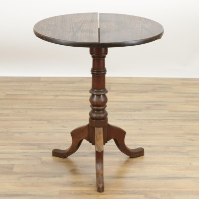 Image for Lot George III Oak Tripod Table