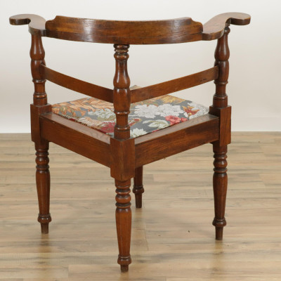 George III Style Elm Corner Chair