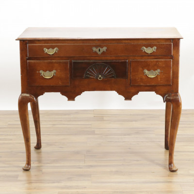 Queen Anne Style Mahogany Lowboy 19th C