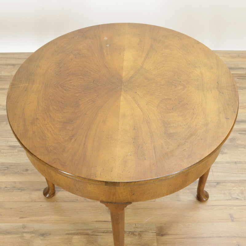 Queen Anne Style Walnut Side Table by Baker