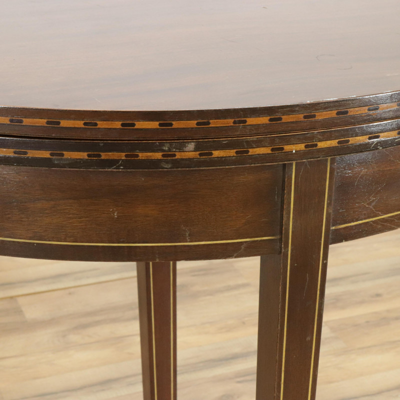 Federal Style Inlaid Mahogany Games Table Brandt
