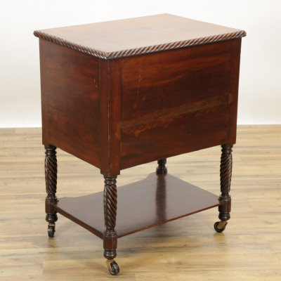 Late Federal Mahogany Side Chest Early 19th C