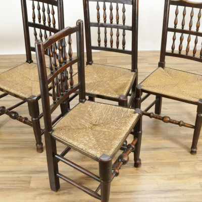 Set of 8 Yorkshire Beech Oak Dining Chairs