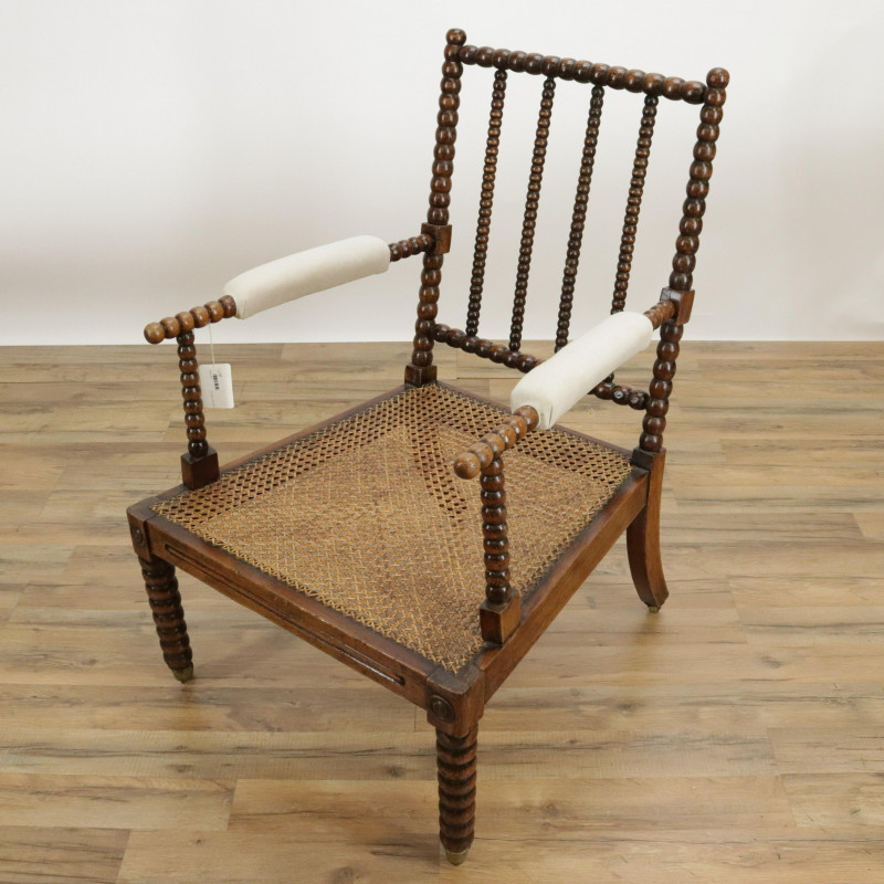 Early Victorian Bobbin Turned Armchair c1850