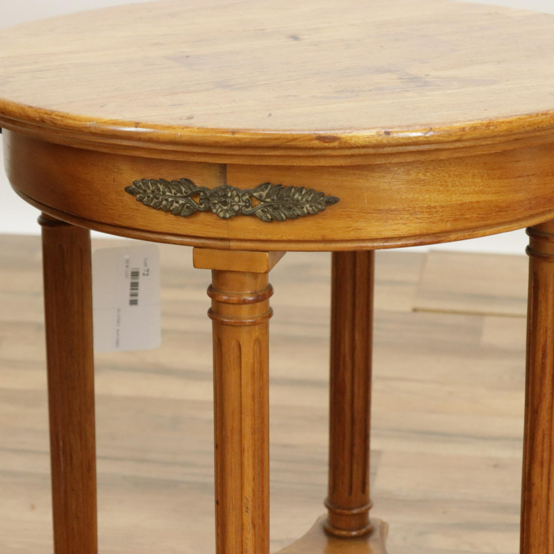Pair Faded Mahogany Empire Style End Tables