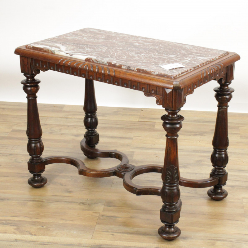 Renaissance Revival Style Marble Topped Table
