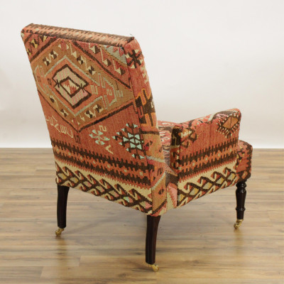 Geroge Smith Kilim Upholstered Library Chair