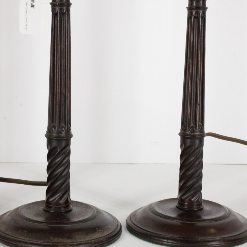Two Pairs Georgian Style Candlestick Lamp