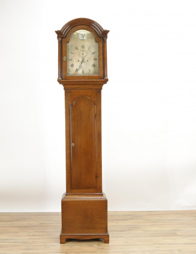 George III Oak Tall Case Clock 18th C Wadleton