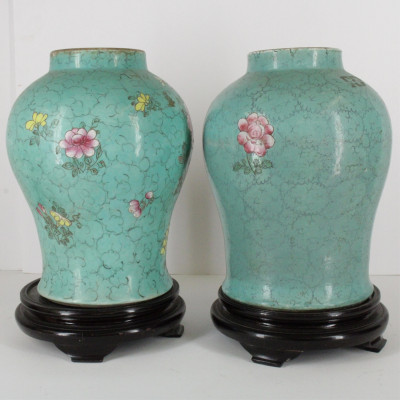 Large Pair of Chinese Porcelain Vases