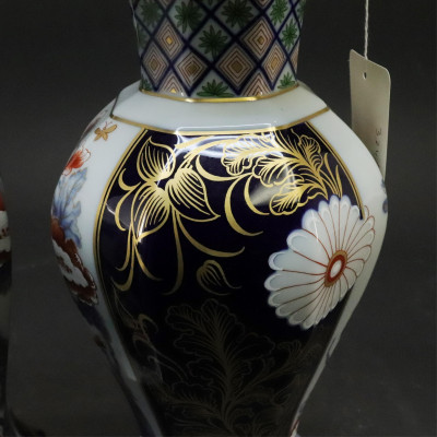 Pair Vista Allegra 'Imari' Porcelain Vases