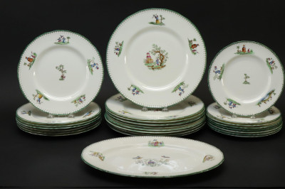 Royal Worcester 'Canton' Partial Dinner Service