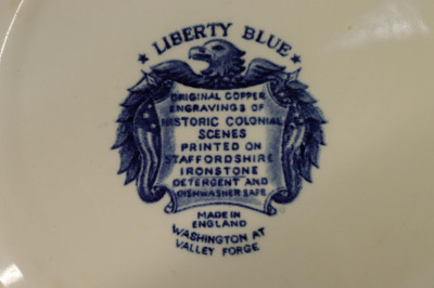 Liberty Blue Partial Dinner Svc Historical Colon