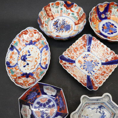 10 Small Imari Porcelain Other Bowls 19/20th C
