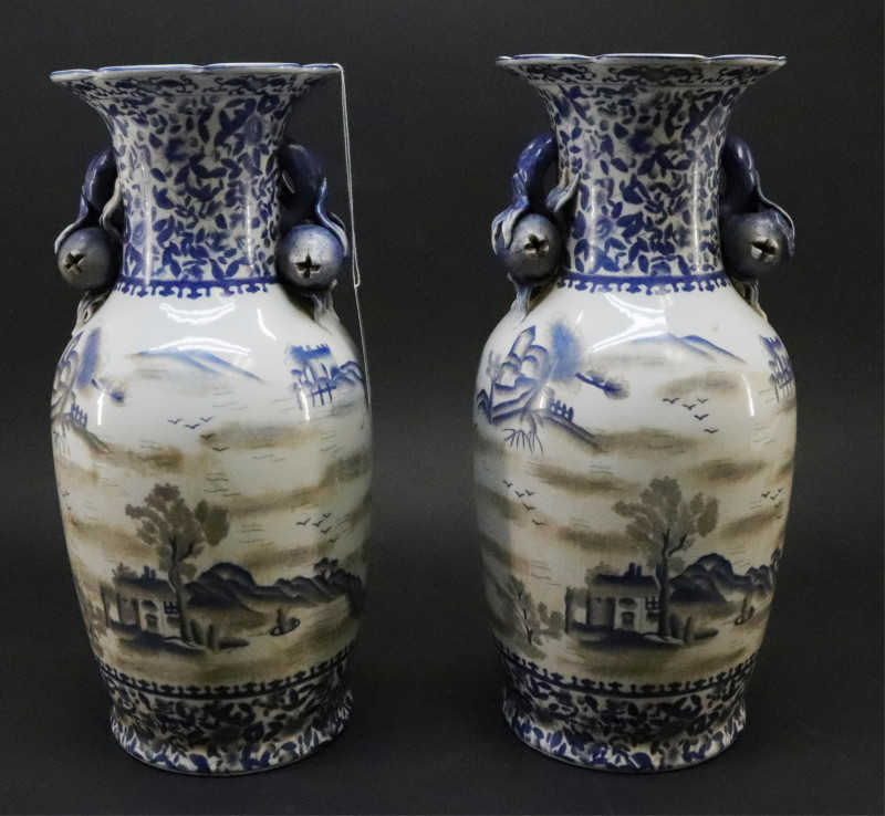 Pair of Speer Collectible Porcelain Vases