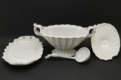 3Pc Porcelain/Pottery; Royal Dux Lladro RedCli