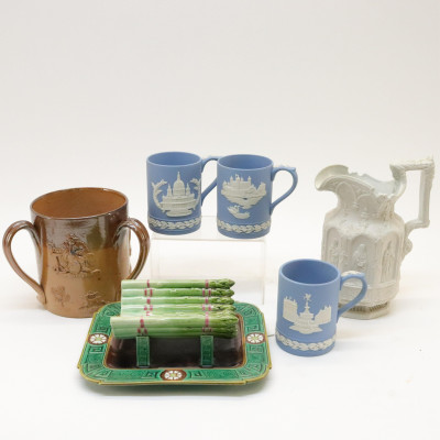Image for Lot 6 Porcelain Items; Minton Asparagus Wedgwood
