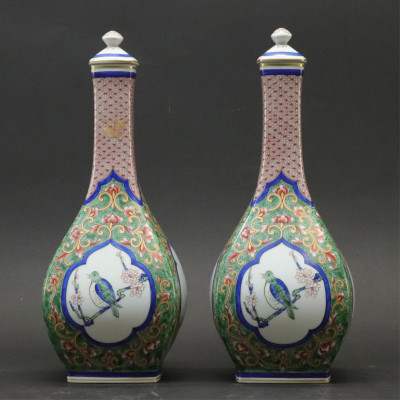 Pair of Portuguese Persian Style Bottles