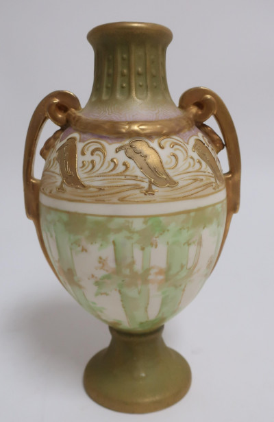 Amphora Double Handled Porcelain Urn